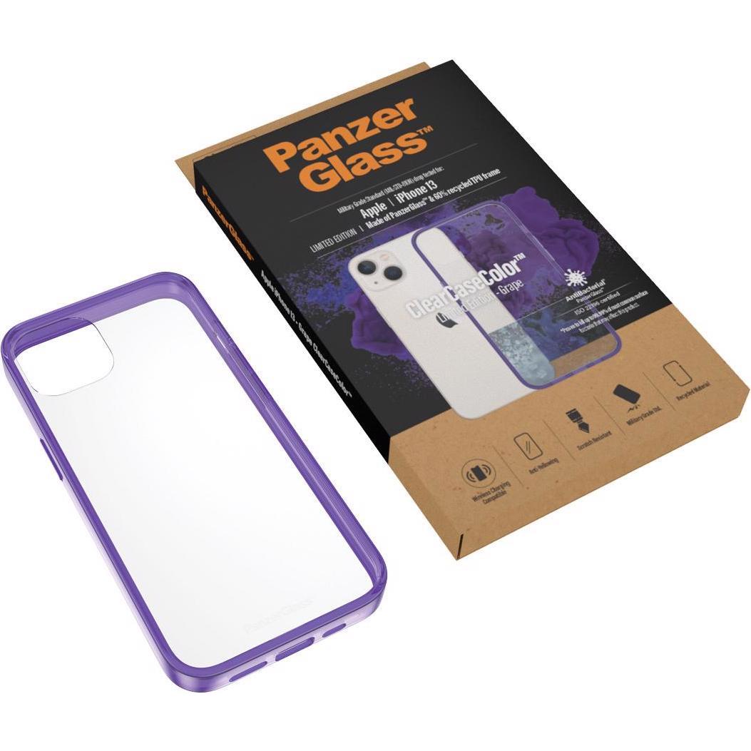 Thumbnail - PanzerGlass Back Cover ClearCase Grape AB iPhone 13 (Apple iPhone 13), Smartphone Hülle, Violett