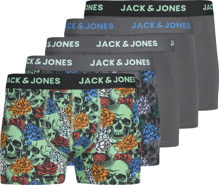 Jack & Jones Jacmason Skull Trunks 5 Pack Styd