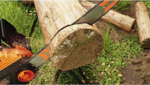 Image du produit Black & Decker Tronçonneuse de 2200 watts, longueur de guide de 45 cm, tendeur de chaîne sans outil (Tronçonneuse électrique)