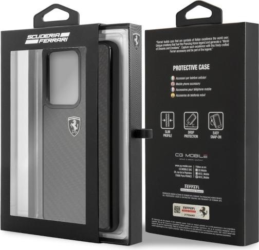 Produktbild Ferrari Carbon Case für G988F Samsung Galaxy S20 Ultra - black (Samsung Galaxy S20 Ultra)