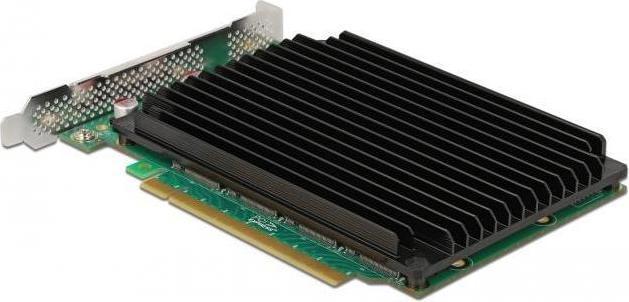 Produktbild Delock PCI Expr x16 Karte > 4x int NVMe M.2 Key M Kühlkörper