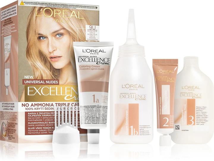 Image du produit L'Oréal Paris L'OrÃ©al Paris - Permanent hair color Excellence Universal Nudes Excellence 48 ml - Nuance : 9U Very (9U Blond très clair)