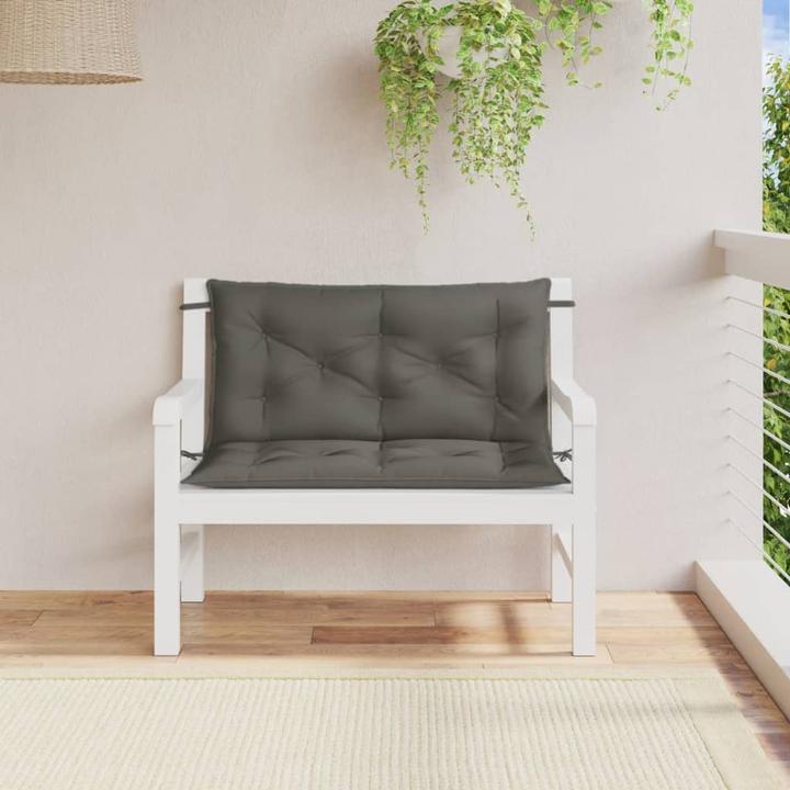 Image du produit VidaXL Coussins de banc de jardin 2 pcs. tissu (100 x 50 x 7 cm)