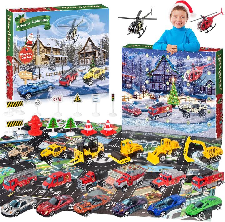 Image du produit Joozmui Calendrier de l'Avent des jouets automobiles 2024