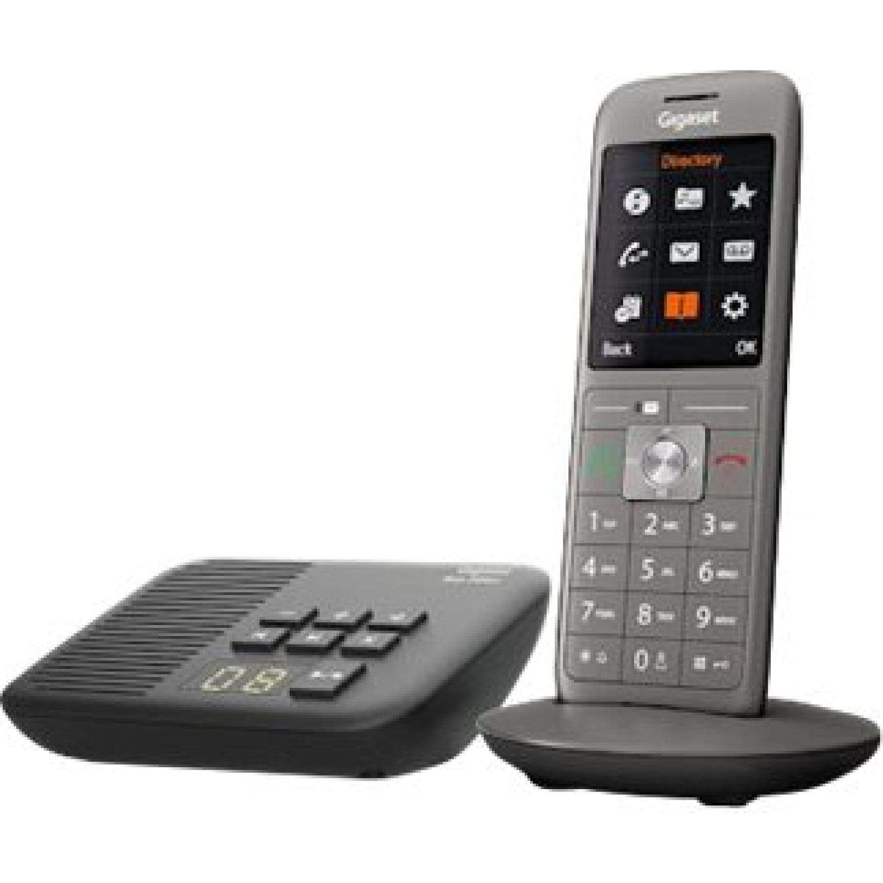 Gigaset CL660A (DE versie), Telefoon, Grijs, Zwart
