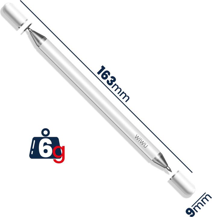 Actual product image Wiwu Touch screen pen for iOS/Android/Microsoft White