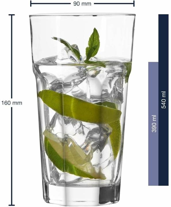 Actual product image Leonardo Rock (5.40 dl, 4 x, Long drink glasses)