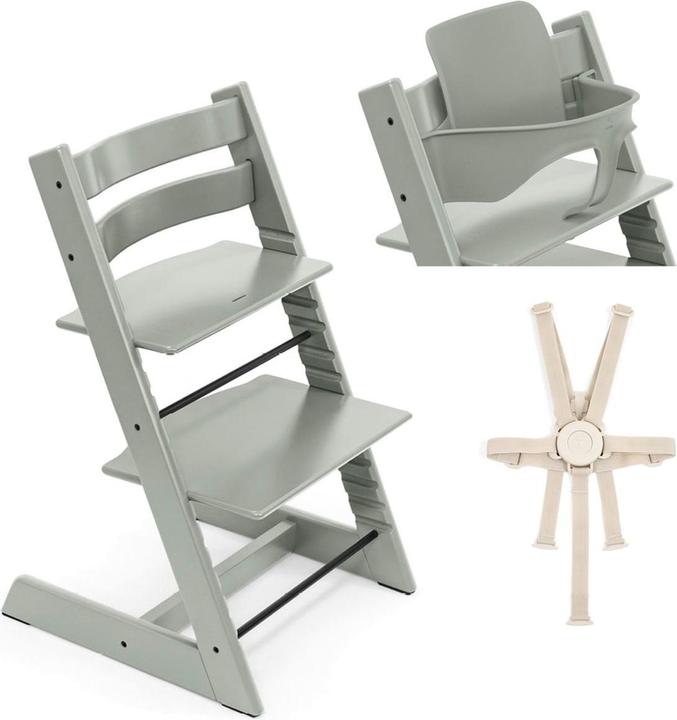 Produktbild Stokke Tripp Trapp Hochstuhl inkl. Baby Set und Gurt (Treppenhochstuhl)