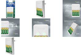 Productafbeelding Varta Plug Charger (1 Pcs., AA, 1600 mAh, Oplaadbare batterijen + lader)