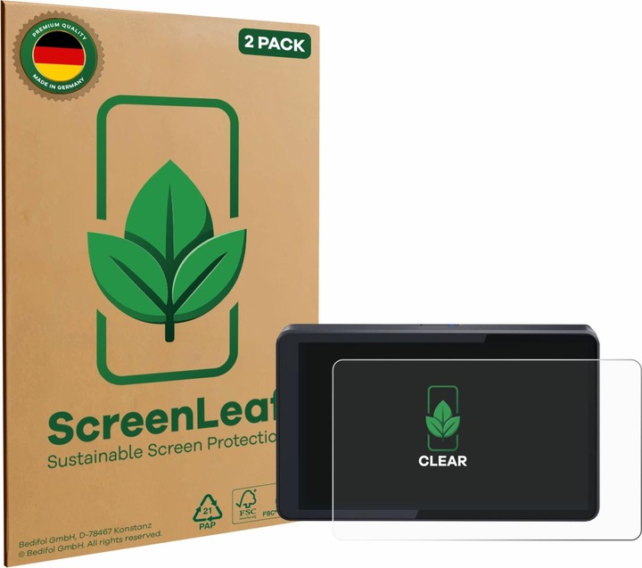 Produktbild ScreenLeaf Schutzfolie nachhaltiger Displayschutz Display Schutz Folie Klar Transparent