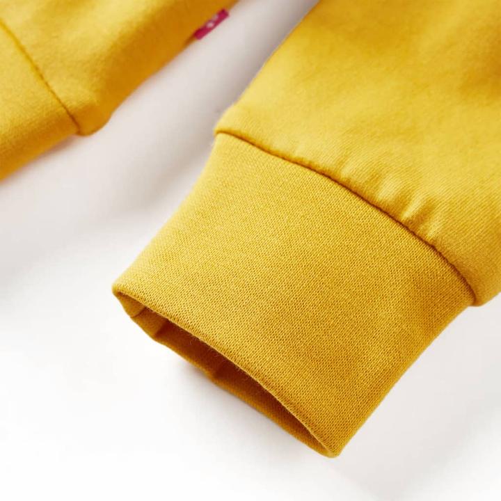 Immagine prodotto VidaXL Felpa per bambini ocra scuro 128,Materiale: 95 (128)