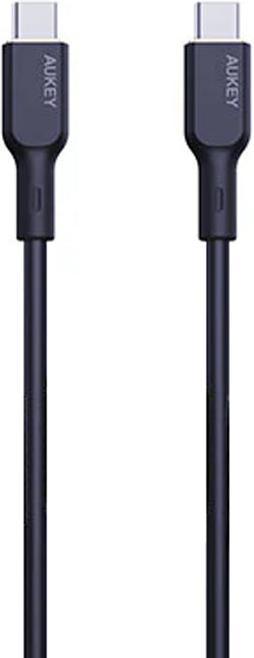 Produktbild Aukey USB-C Cable in Silicone, 100W, 1m - Black (1 m, USB 3.2 Gen 1, 100 W)