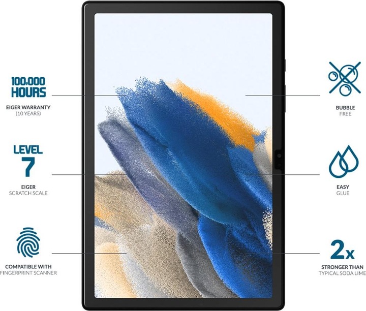 Immagine prodotto Eiger Mountain Glass Clear Tablet (1 Pezzo/i, Galaxy Tab A8 (2021))