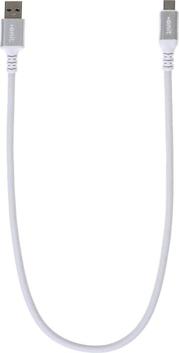 Produktbild Onit USB 3.1-Kabel USB A - USB C 0.5 m, Weiss (0.50 m, USB 3.1, 66 W)
