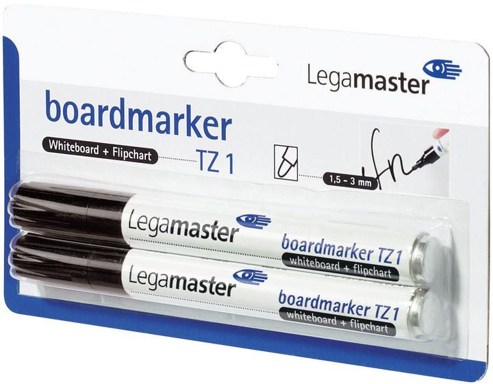 Produktbild Legamaster 10 TZ 1 Whiteboard- und Flipchart-Marker schwarz 1,5 - 3,0 mm (Schwarz, 3 mm, 10 x)
