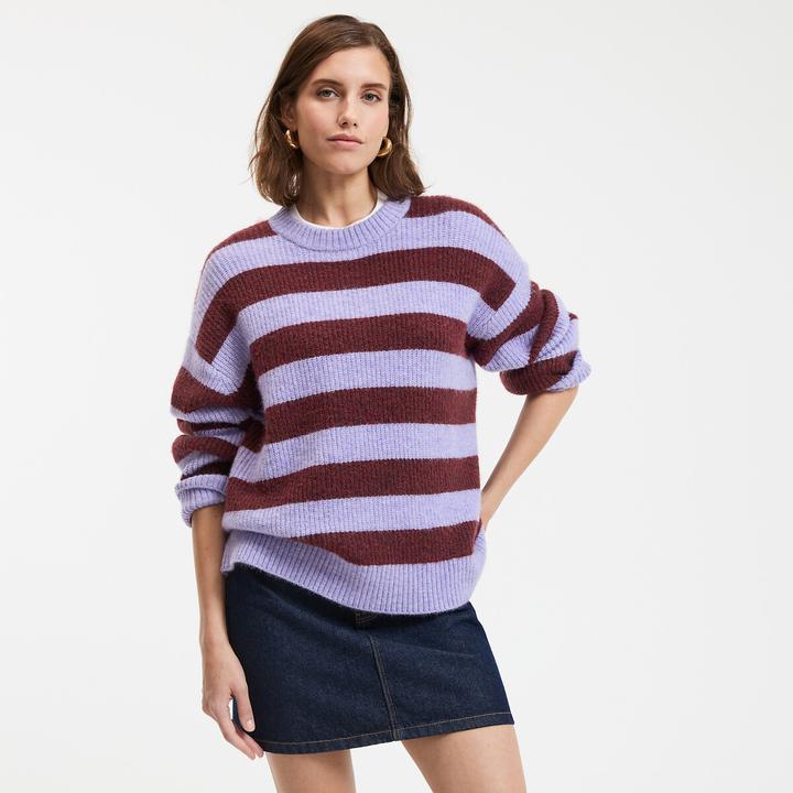 Actual product image La Redoute Collections Gestreifter Pullover mit Rundhalsausschnitt (XL)
