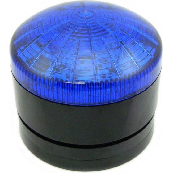 RS PRO, Sicurezza personale, LED flash, lampada di segnalazione continua blu, 12 V ac/dc, 24 V ac/dc, Ø 76mm x 49mm