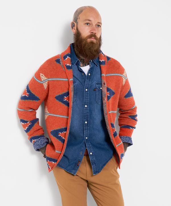 Produktbild Joe Browns Aztec Knitted Shawl Neck Cardigan (M)