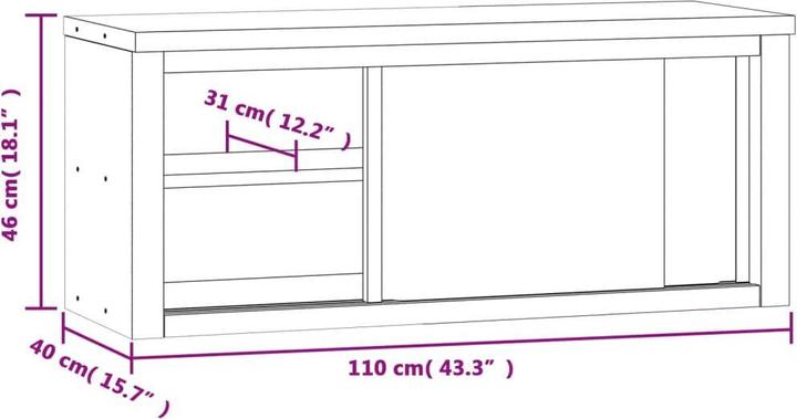 Actual product image vidaXL Küchen-Wandschrank (40 x 40 x 46 cm)