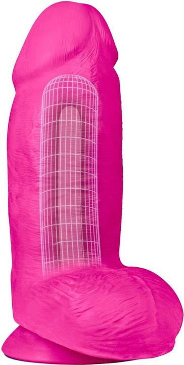 Produktbild Blush Novelties Au Naturel Chub - 10 Inch Long - Fat 3" Thick Dildo - Ultra Soft Sensa Feel Dual Den