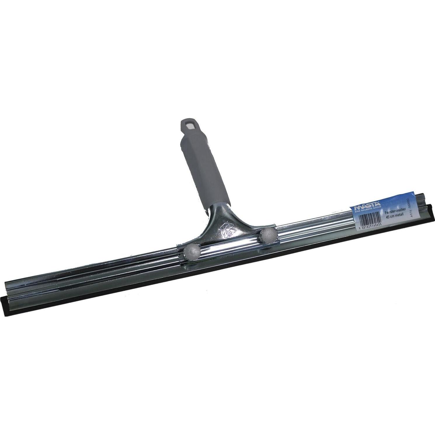 Masta Fensterwischer Fensterabzieher mit Kunststoff Griff und Gummilippe 450mm, Reinigungsutensil