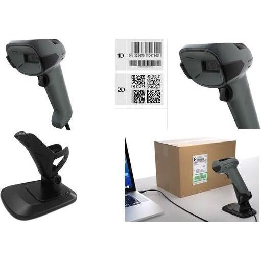 Safescan Barcode Scanner 310-W Standfuss, Lettore codice a barre, Grigio