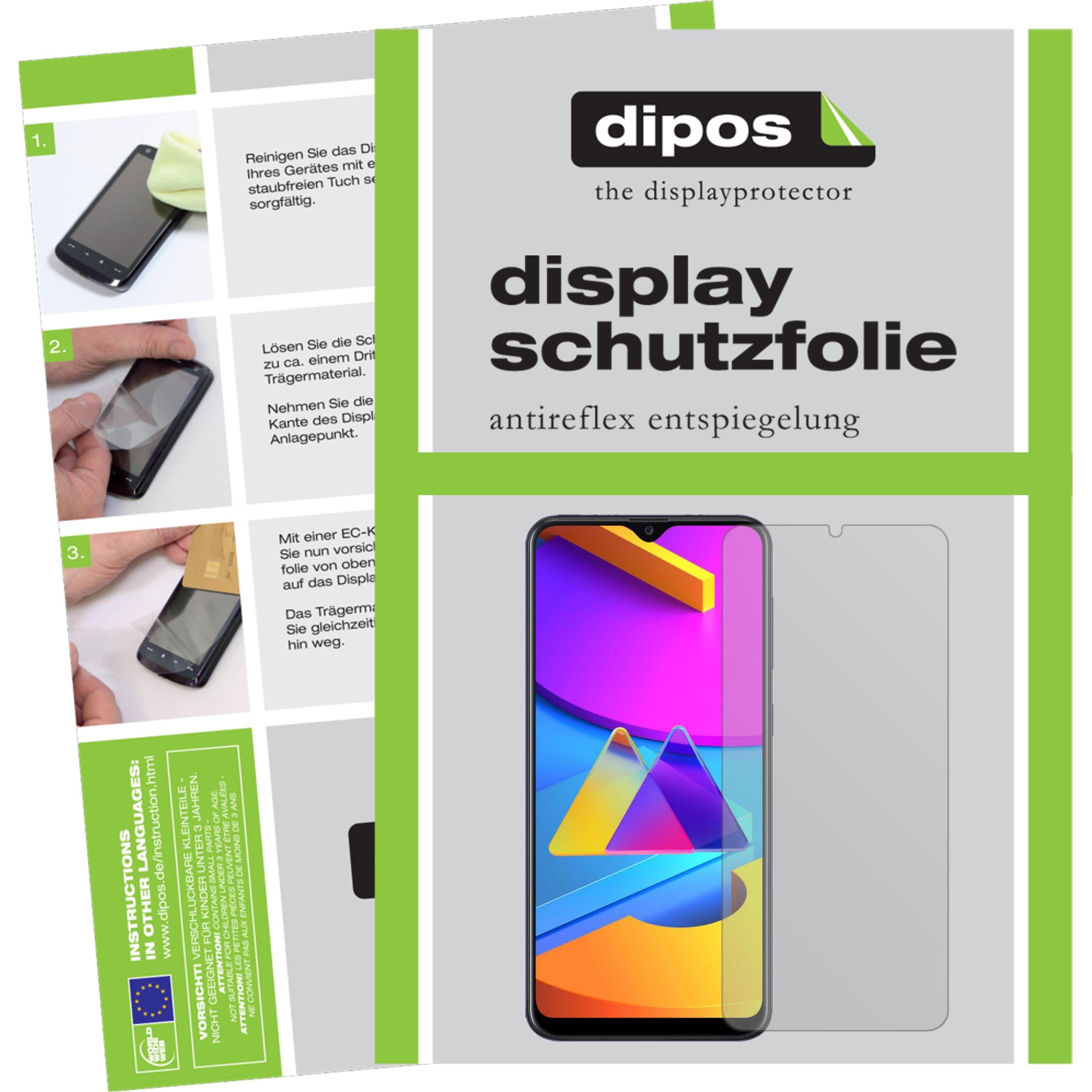Dipos Displayschutzfolie Antireflex (1 Stück, Samsung Galaxy M10s), Smartphone Schutzfolie, Transparent