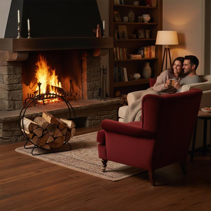 Image du produit Relaxdays Range-bûches rond