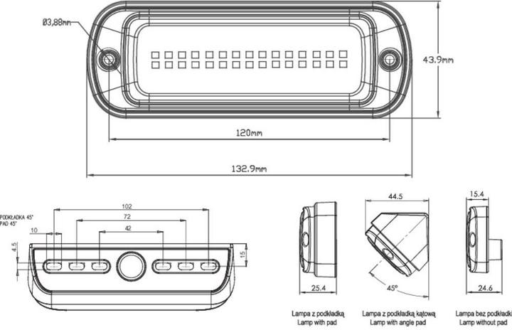 Actual product image WAS Worklight LED W229 Transparent (2000 lm)