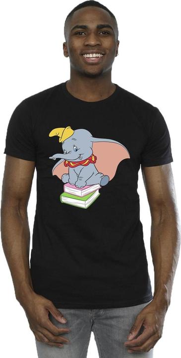 Immagine prodotto Disney Dumbo Sitting On Books Maglietta Uomo (4XL)