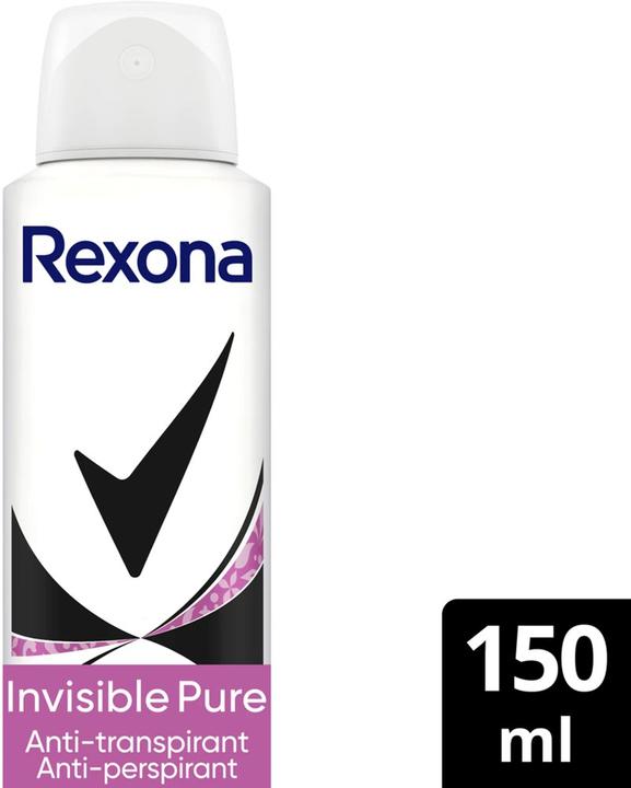 Actual product image Rexona Invisible Pure (Spray, 150 ml)