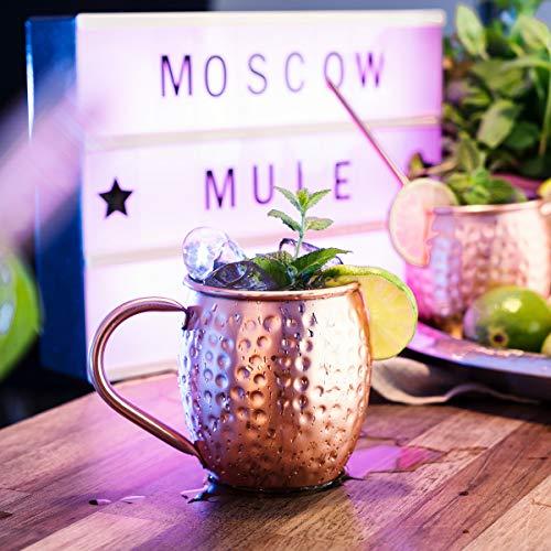 Actual product image Navaris 4er Set Moscow Mule Becher (5 dl, 4 x, Moscow Mule mug)