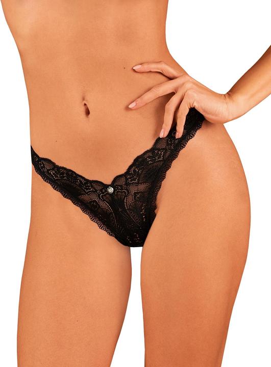 Image du produit Obsessive String en dentelle Donna Dream - Noir (XL, XXL)
