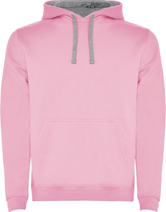 Grau meliert, hellrosa