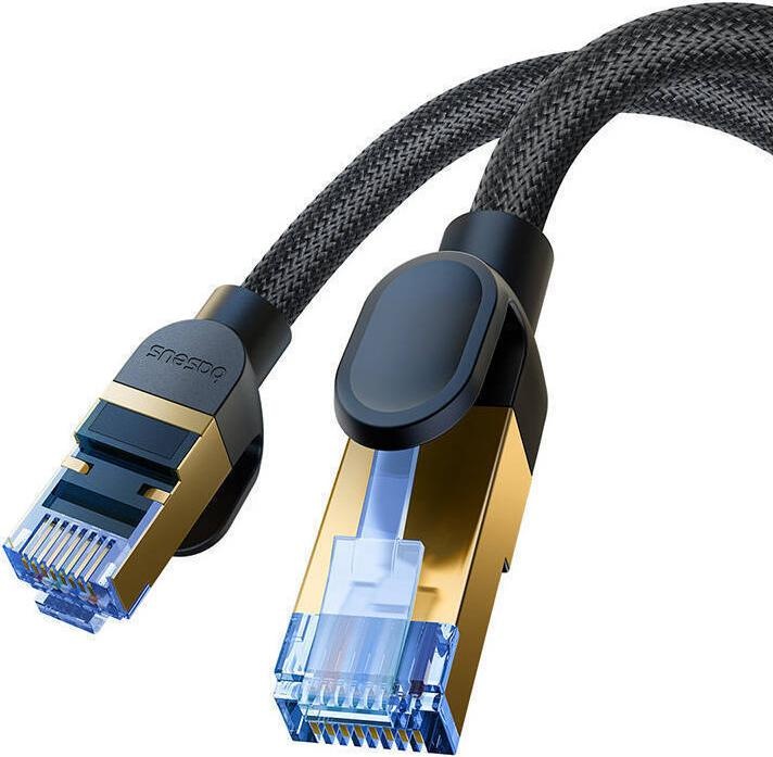 Produktbild Baseus Braided network cable cat.7 Ethernet RJ45, 10Gbps, 5m (black) (S/UTP, CAT7, 5 m)