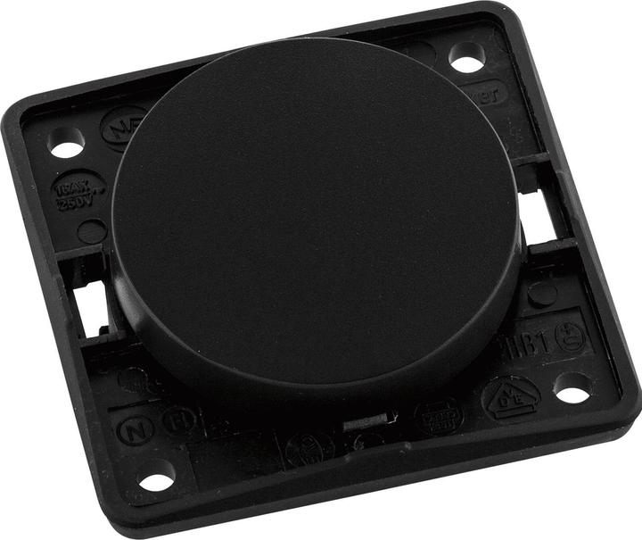 Berker Integro Flow/Pure changeover switch (rocker switch) black matt lacquered