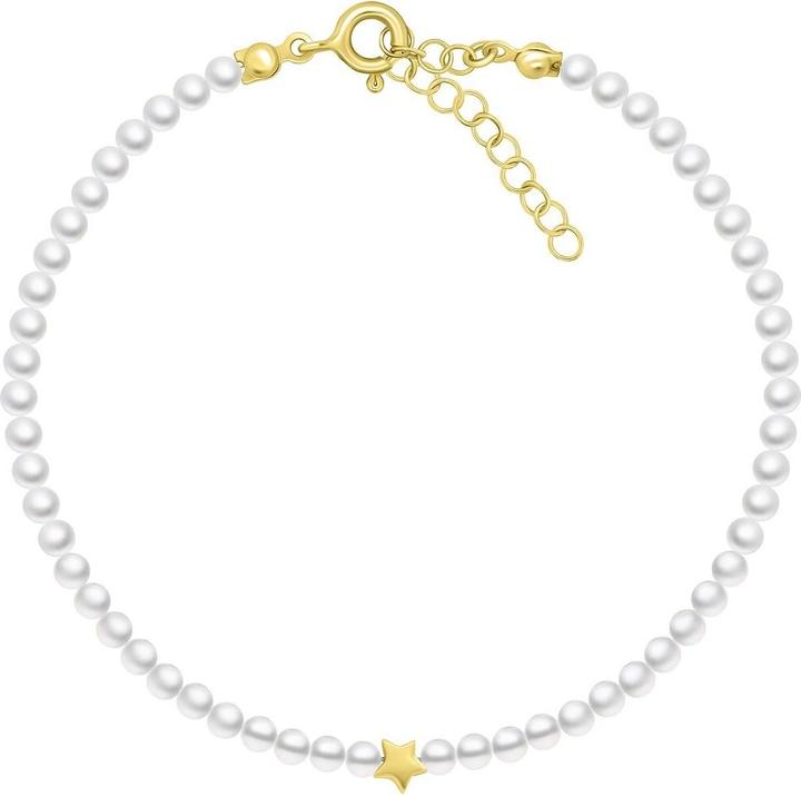 Actual product image Brilio Silver - Charming pearl bracelet Star BRC131Y