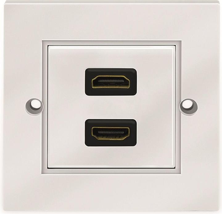 Actual product image LogiLink Junction box, 2x HDMI coupling (HDMI, 8.60 cm)