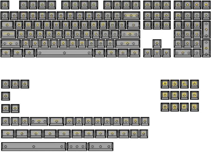 Actual product image Akko ASA Clear Printed Keycap