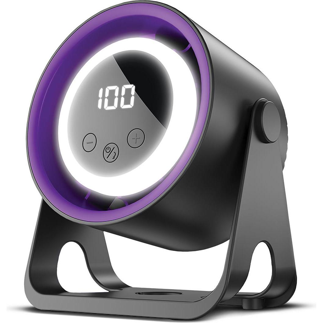 Forever Light Desk Fan FX100 1800mAh + additional clip mount, Ventilatore, Bianco
