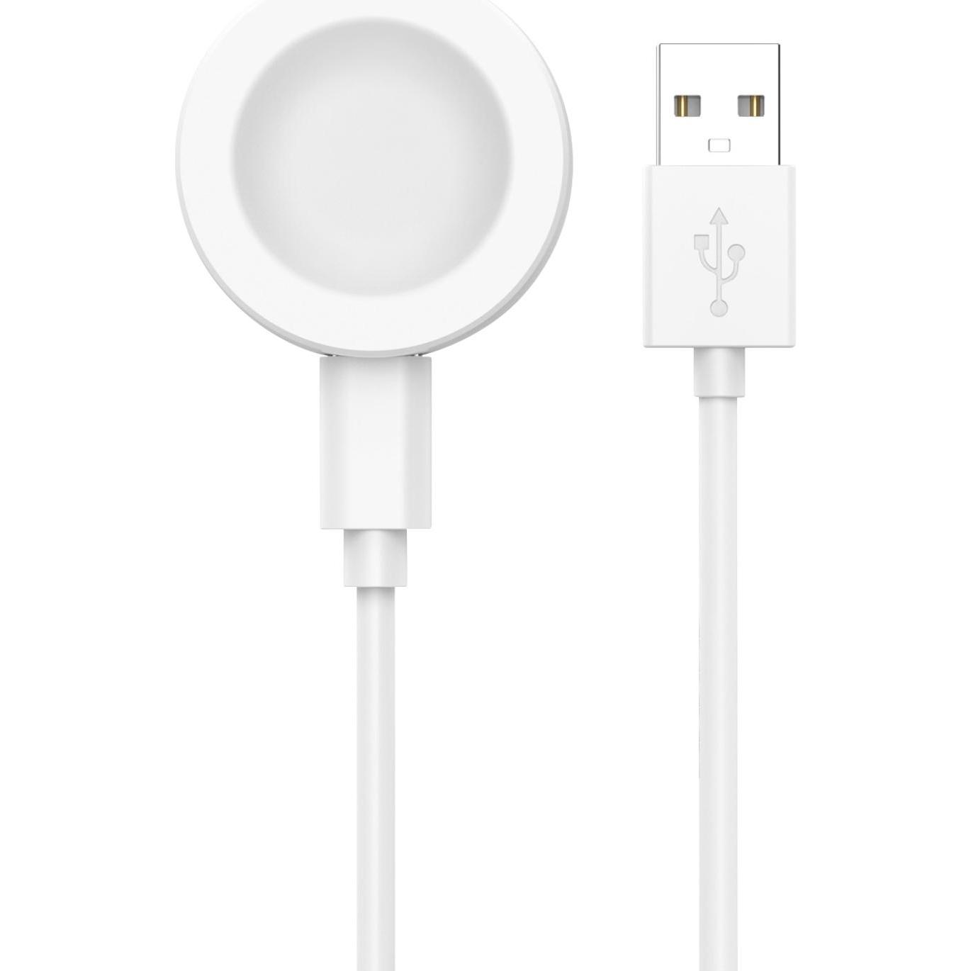 Avizar Kabelloses Ladegerät + USB-C / USB-Kabel, Smartwatch Zubehör, Weiss