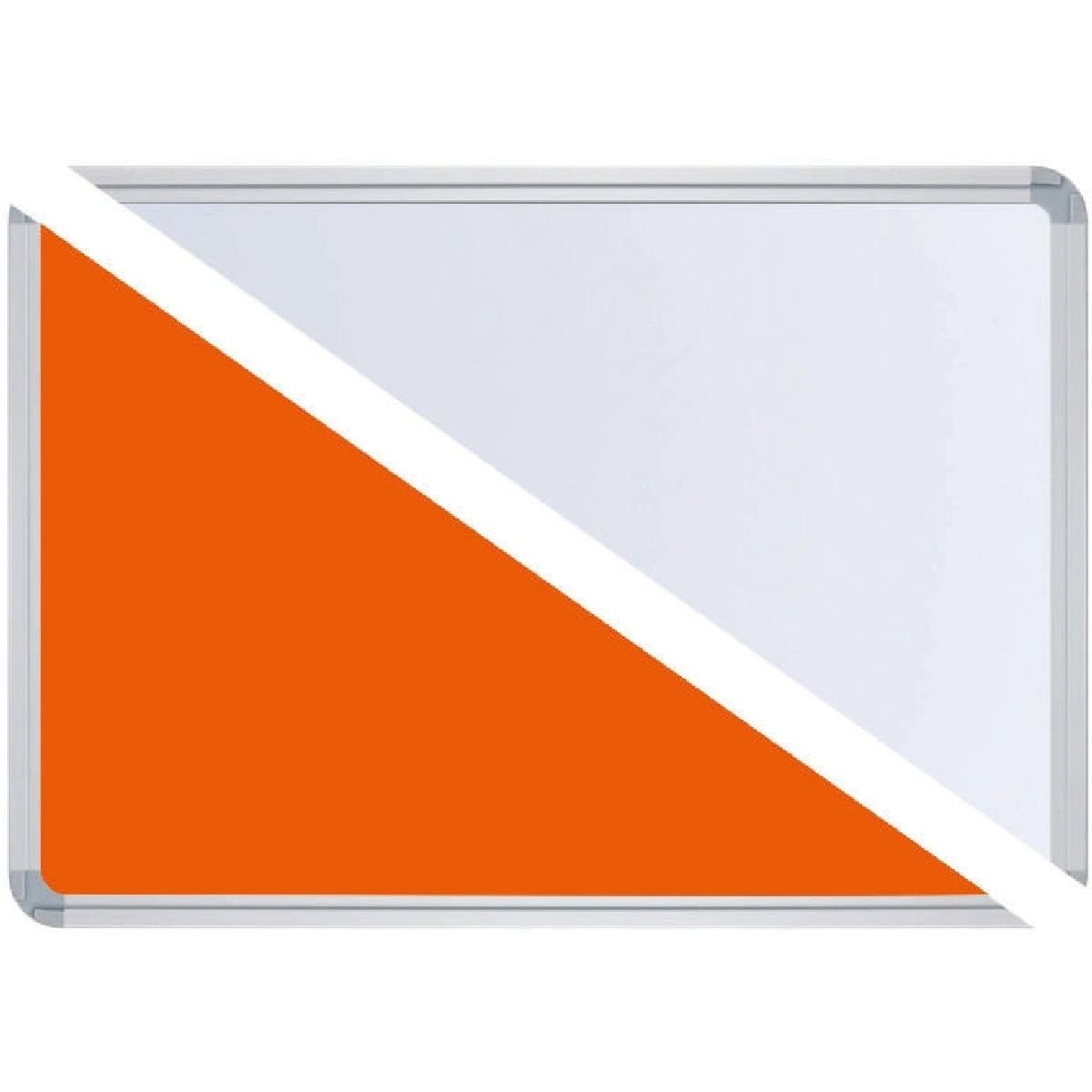 Ultradex, Präsentationstafel, Stellwandtafel Pinntafel/Whiteboard B1800xH1200xT22 orange/weiss