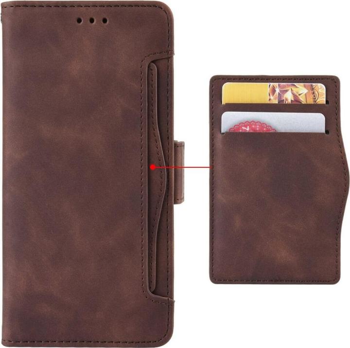 Actual product image Cover-Discount iPhone 14 Pro Max - Case with many card slots brown (Apple iPhone 14 Pro Max)