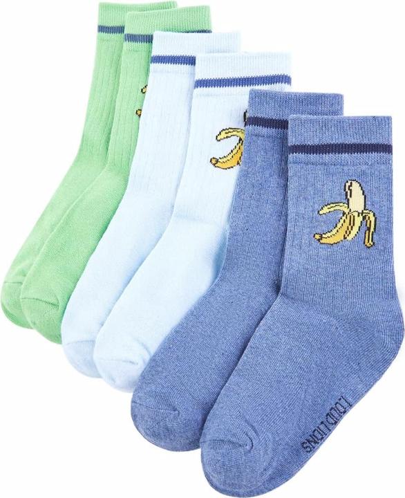 Hellgrün, Hellblau, Blau-Melange