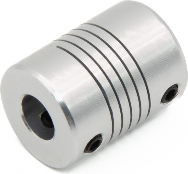 Actual product image Purecrea 8mm/5mm Flexible Aluminium Coupling with Studs