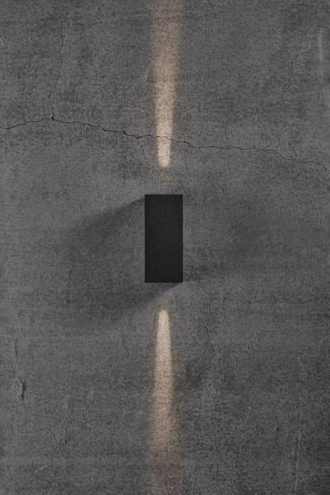 Actual product image Nordlux Asbol Kubi, wall lamp, black (150 lm, IP44)