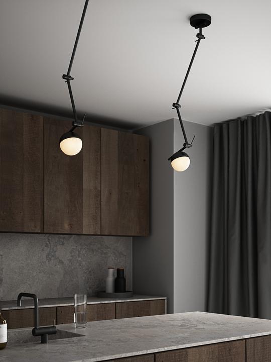 Produktbild Nordlux Contina, Wandleuchte/Deckenleuchte, Schwarz (G9)