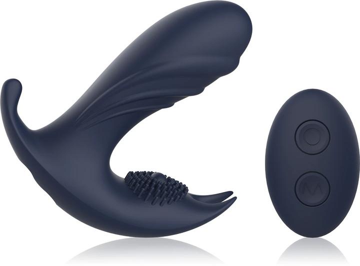 Actual product image Dreamtoys Dream Toys Startroopers Atomic Prostate Massager With Remote Anal Plug Blue 12,5 cm