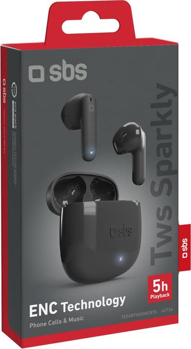 Produktbild SBS TWS-Ohrhörer mit Ladecase und HD-Mikrofon (5 h, Kabellos)