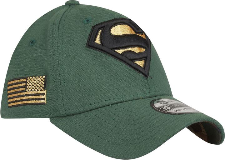 Actual product image New Era 39Thirty Stretch Cap - SUPERMAN cilantro - L/XL (XL)